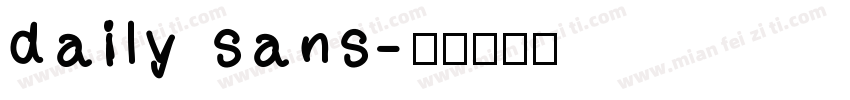 daily sans字体转换